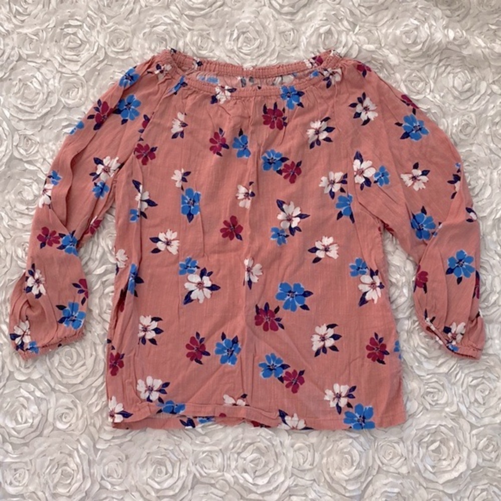 . Old Navy girls floral top size large